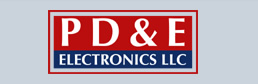 PD&E Electronics Logo
